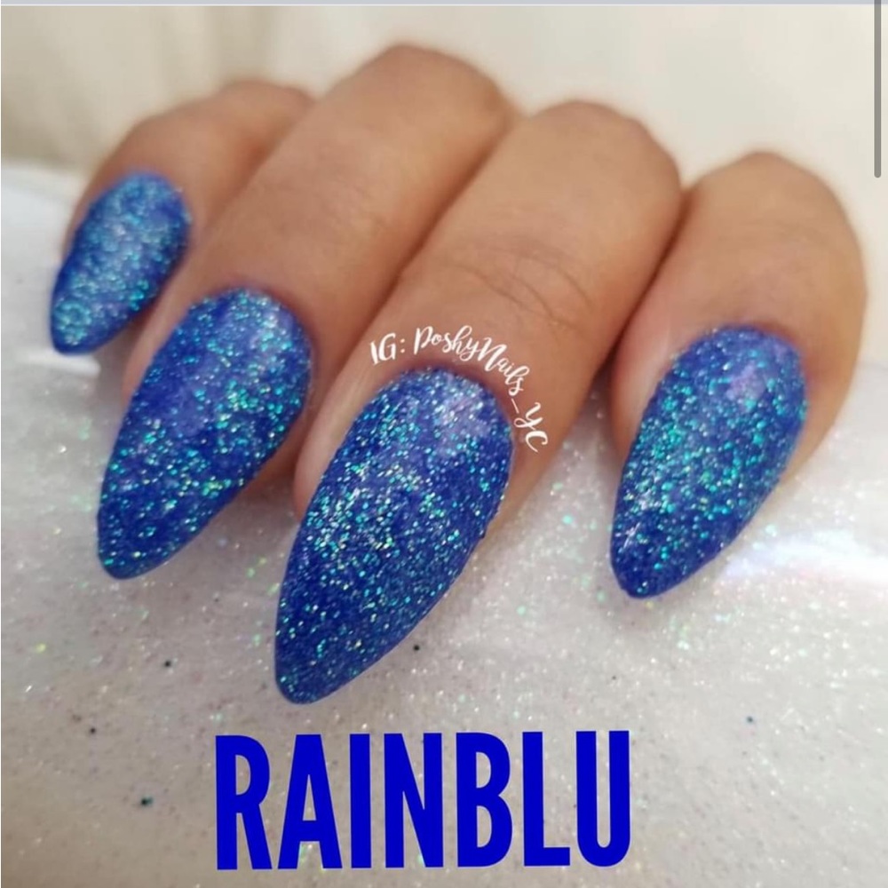 Sparkle & Co Nail Dip Powder Polish in Rainblu